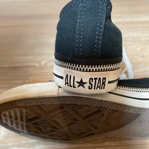 Rare Converse All Star Low Top Zipper Trim / Canvas - Picture 3 of 6